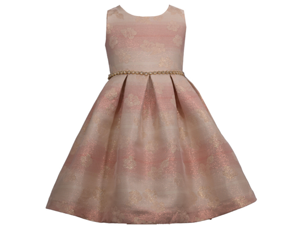 Freya rose gold blush dress