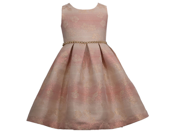 Freya rose gold blush dress