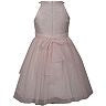 Alice pale pink sleeveless Swarovski waist party tulle dress