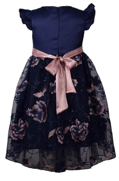 silk and lace occasion dress for young girl 