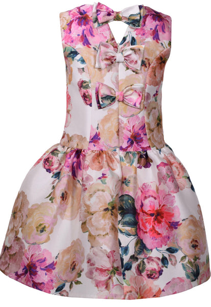 Tulip floral bow back Ted Baker inspired dress