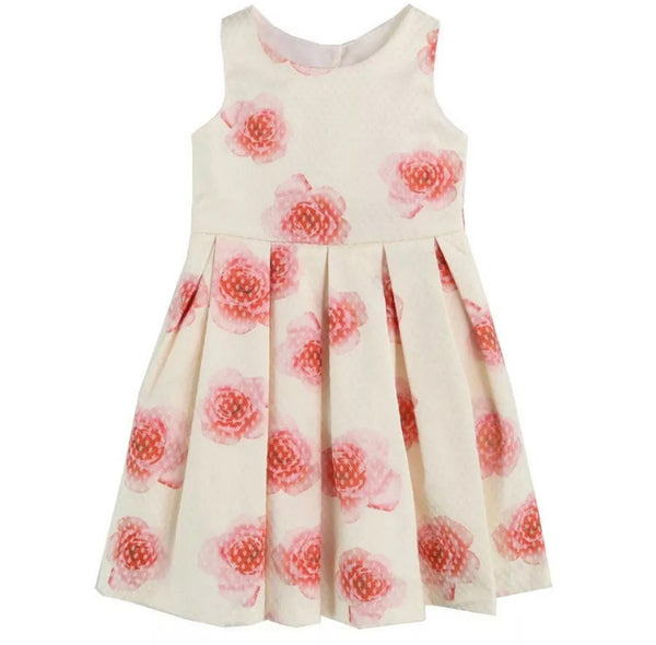 Lara rose print bow Summer dress